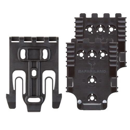 Safariland Quick Locking System Kit 4 1 x QLS 19 Locking Fork and 2 x QLS 22L Receiver Plate - QUICK-KIT4-2 - Tactical & Duty Gear